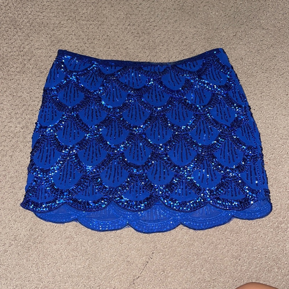 Sequins high waisted skirt